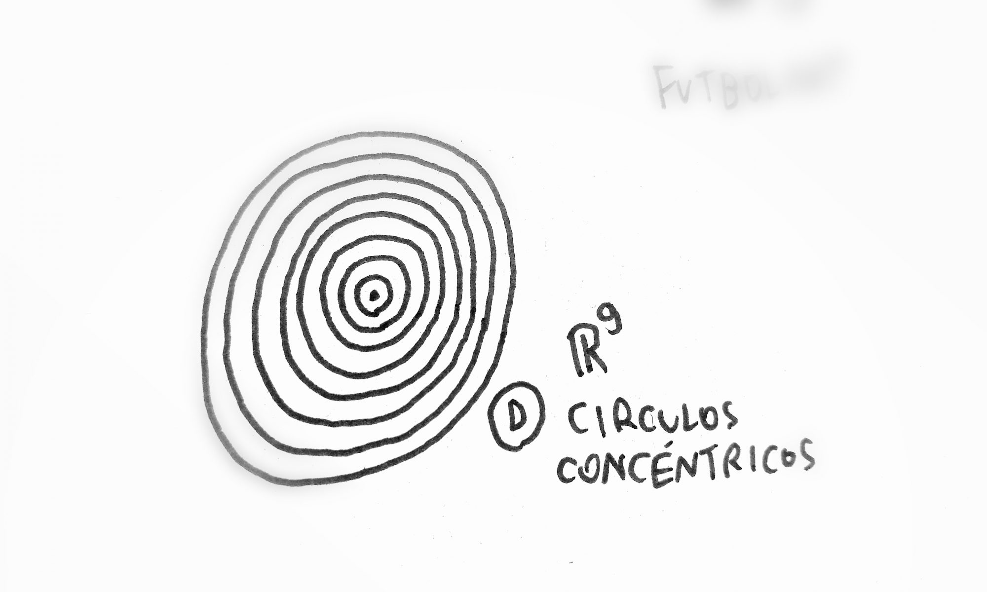 9 círculos concéntricos